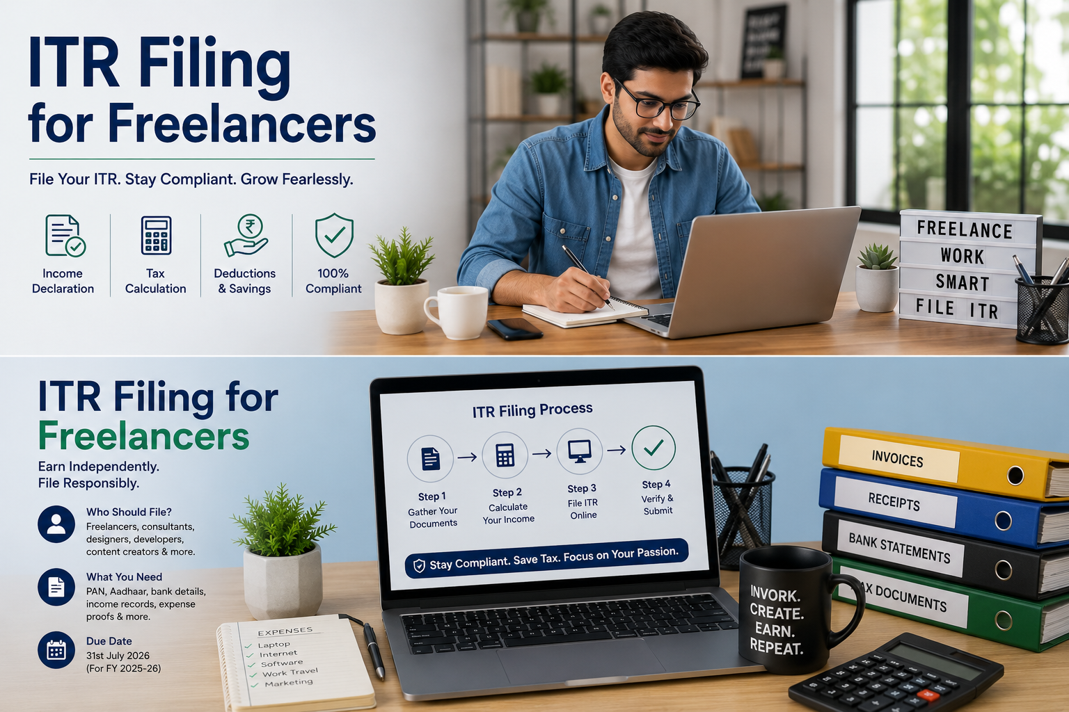 ITR Filing for Freelancers – Income Reporting, Tax Savings and Filing Process
