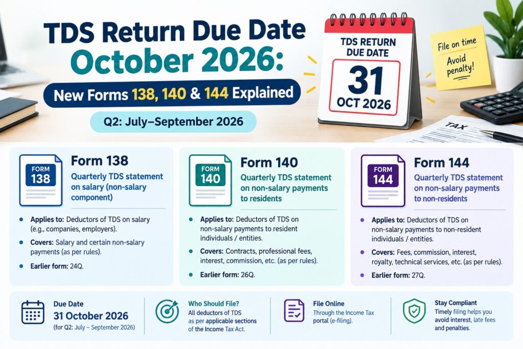 TDS Return Due Date October